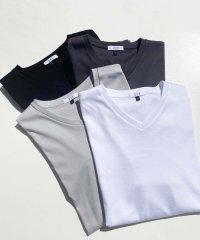 a.v.v (MEN)/【接触冷感】ハイクオリティーコットンシルケットＶネックＴシャツ/505851296