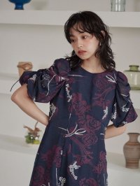 petirobe/プチローブ petirobe 肩あきボリュームスリーブドレス/506015641