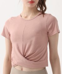 TeddyShop/テディショップ Teddyshop レディース 半袖クロスデザインフィットネスクロップドトップス/505120662