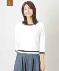 TO BE CHIC(L SIZE)/【L】レーヨンナイロンスクエアネック ニットプルオーバー/506004274