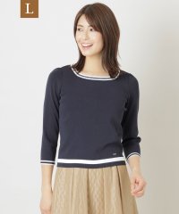 TO BE CHIC(L SIZE)/【L】レーヨンナイロンスクエアネック ニットプルオーバー/506004274