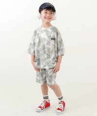 devirock/【ワンマイルにも】サラっとストレッチ メッシュ タイダイパジャマ 子供服 キッズ 男の子 女の子 ルームウェア 半袖ルームウェア パジャマ /506004491