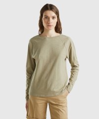 BENETTON (women)/クルーネックラグランスリーブ長袖Tシャツ・カットソー/506004560