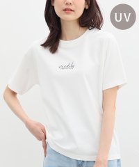 Honeys/ロゴ刺繍Ｔシャツ トップス Tシャツ 半袖 綿 コットン UVカット 大人カジュアル /506014410