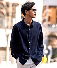 CavariA/キャバリア CavariA CavariA 日本製ローン透け素材レギュラーカラーシャツ 長袖/506016207