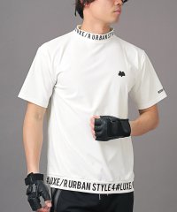 LUXSTYLE/LUXE/R(ラグジュ)ロゴプリントハイネック半袖Tシャツ/Tシャツ メンズ 半袖 ハイネック モックネック ゴルフウェア ロゴ プリント/506017125