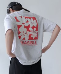 ANME/前後ロゴ入り フラワープリント 半袖 Tシャツ/506017131