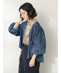 CRAFT STANDARD BOUTIQUE/デニムギャザーヨークブラウス/506017214