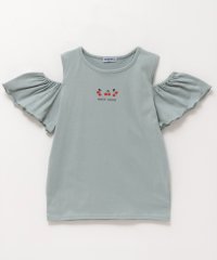 MAC HOUSE(kid's)/T－GRAPHICS ティーグラフィックス 肩あきフリルショートスリーブTシャツ MAG24118/506017821