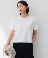 NIJYUSANKU（LARGE SIZE）/【洗える】スビンギザ クロップド Tシャツ/506018031