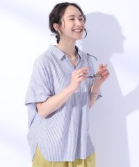 SHOO・LA・RUE/【UV/接触冷感/抗菌防臭】ゆる さら ふわり フレンチリネンブレンド ドルマンシャツ/506018069