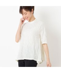 LOBJIE/シャーリングジャカード AラインTシャツ/506018089