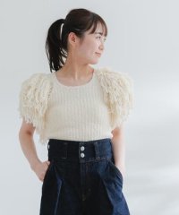 URBAN RESEARCH ROSSO/leinwande　Hand Fringe Knit Tops/506018299