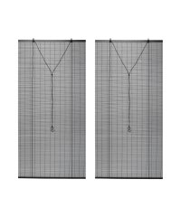 Kuraray Trading/UVカット効果あり！おしゃれで高級感のある遮熱すだれ 2本入り　約88cm×180cm　| インテリア/505400225