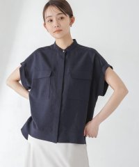 nano・universe/メランジドライ スタンドポケットシャツ(セットアップ可)/505908001
