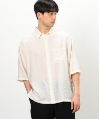 COMME CA ISM MENS/【セットアップ対応】楊柳ワッシャー ５分袖シャツ/505994734