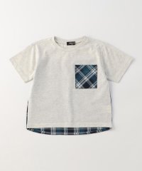 COMME CA ISM KIDS/サッカーチェック 半袖Ｔシャツ/505994747