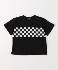 COMME CA ISM KIDS/フラッグチェック柄プリント 半袖Ｔシャツ/505994749