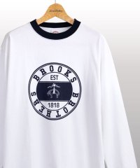 Brooks Brothers/【WEB限定】SS24 LOGO Series コットン ロゴプリント ロングスリーブ リンガーＴシャツ/506004154