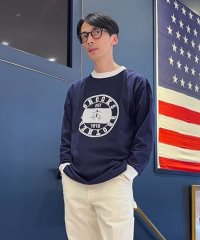 Brooks Brothers/【WEB限定】SS24 LOGO Series コットン ロゴプリント ロングスリーブ リンガーＴシャツ/506004155