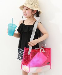 devirock/クリア プールショルダーバッグ 子供服 キッズ 男の子 女の子 水着 プールグッズ ビーチバッグ /506004492