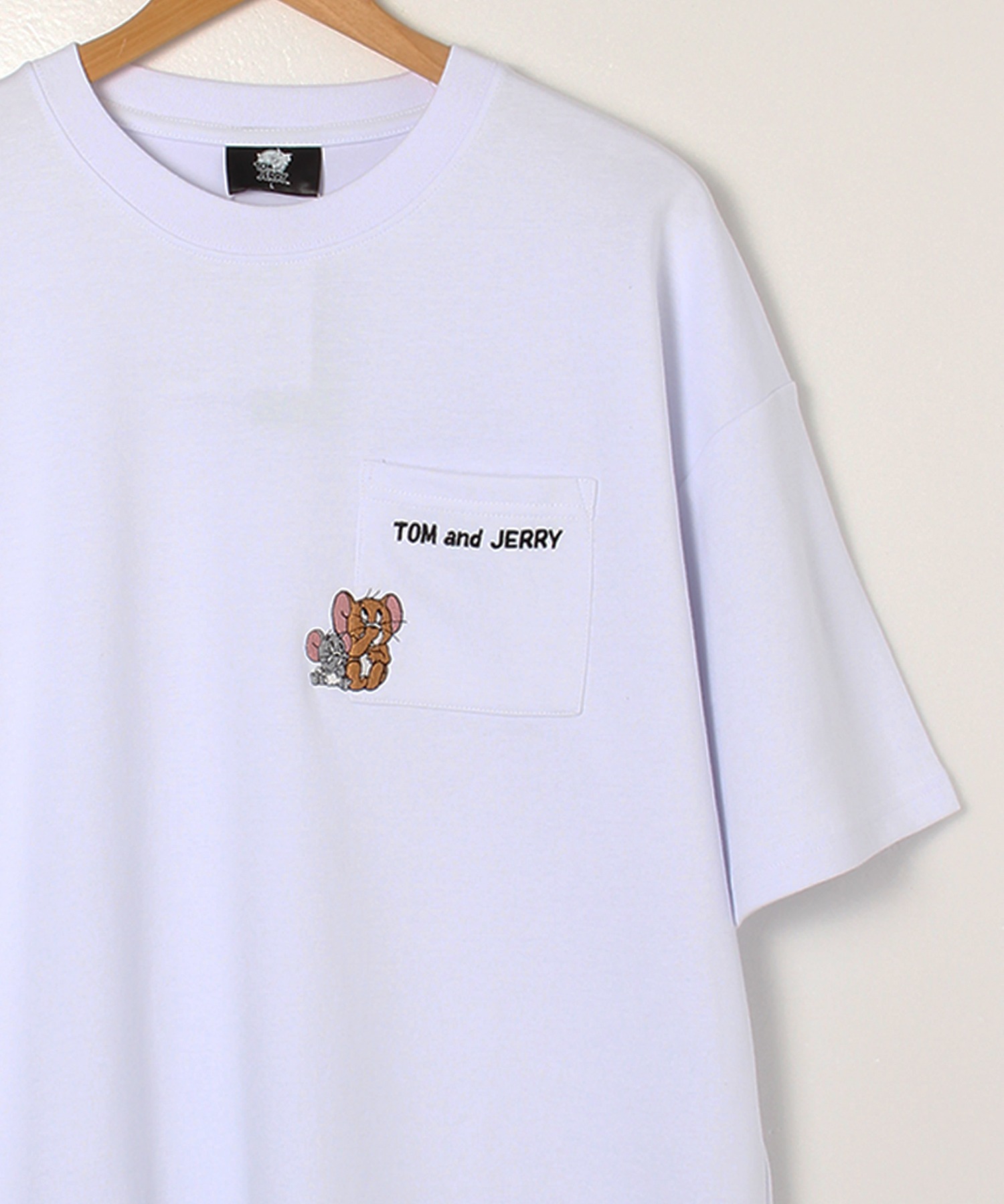 Tom and Jerry バックプリントロゴ刺繍Tシャツ メンズ