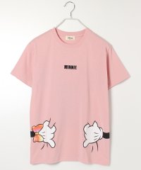 DISNEY/【DISNEY/ディズニー】天竺抱きつきプリント半袖Tシャツ（ミッキー・ミニー）/506006925