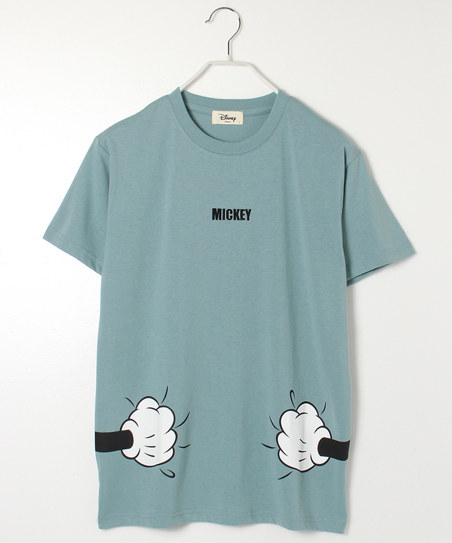 DISNEY/ディズニー】天竺抱きつきプリント半袖Tシャツ(ミッキー DISNEY/ディズニー】天竺抱きつきプリント半袖Tシャツ(ミッキー