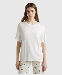 BENETTON (women)/クルーネックドロップショルダー半袖Tシャツ・カットソー/506008098