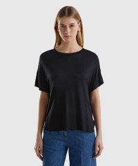 BENETTON (women)/クルーネックドロップショルダー半袖Tシャツ・カットソー/506008098