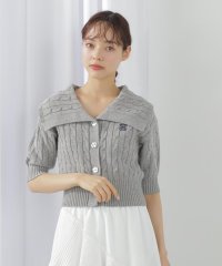 JILL by JILL STUART/半袖コットンブレンドケーブルニット/506018742