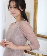 PourVous/プールヴー PourVous 七分袖&ロングパーティードレス総レースお呼ばれ結婚式フォーマル フォーマル ワンピース パーティードレス 20代 30代 40代/506019518