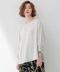 NIJYUSANKU（SMALL SIZE）/【洗える/一部店舗限定】ストレッチジョーゼット シアー カットソー/506020047