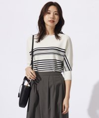 J.PRESS LADIES/【WEB限定カラーあり・洗える】LINKS DOLMAN ホールガーメント ランダムボーダー ニット/506020051