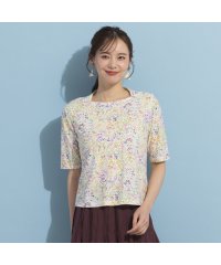 Liliane Burty ECLAT/【S・Mサイズ】綿天竺小花プリント　Tシャツ/506020163