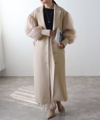 Bonjour Sagan/ボンジュールサガン BONJOUR SAGAN チュール袖トレンチコート/506020540