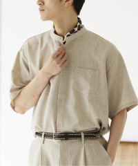 JOURNAL STANDARD relume Men's/TECH CANVAS バンドカラー 半袖シャツ/506020671