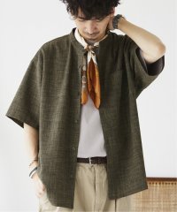 JOURNAL STANDARD relume Men's/TECH CANVAS バンドカラー 半袖シャツ/506020671