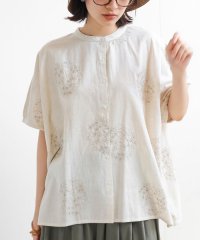 rps/サガラ刺繍バンドカラードルマンブラウス/505263155