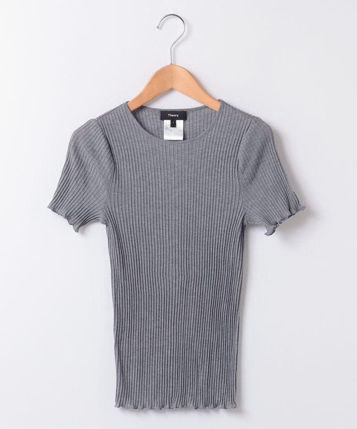 セオリー Textured Tubular Slim Tee サイズS 新品 セール 30%OFF】Tシャツ TEXTURED TUBULAR SLIM TEE(505941487