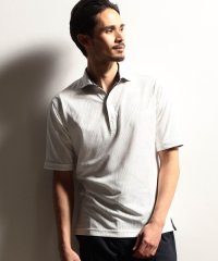 NICOLE CLUB FOR MEN/【24年モデルEC限定再販売】グラフィカルジャカードスキッパー半袖ポロシャツ/505990814