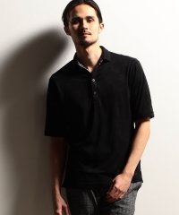 NICOLE CLUB FOR MEN/【24年モデルEC限定再販売】グラフィカルジャカードスキッパー半袖ポロシャツ/505990814