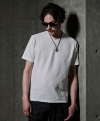 NICOLE CLUB FOR MEN/エンボスアラカルトＶネック半袖プルオーバー/505990816