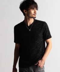 NICOLE CLUB FOR MEN/エンボスアラカルトＶネック半袖プルオーバー/505990816