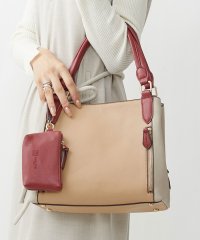 MK MICHEL KLEIN BAG/[2WAY/キーケース付き]サイドファスナースクエアトートバッグ/506020973