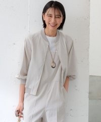 NIJYUSANKU（SMALL SIZE）/【CLASSY.6月号掲載/洗える】リネンレーヨンストレッチ ブルゾン/506021388