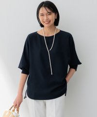 NIJYUSANKU（LARGE SIZE）/【洗える/一部店舗限定】ストレッチジョーゼット シアー カットソー/506021393