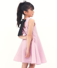 子供服Bee/コドモフク ビー 子供服Bee ジャガード地リボンワンピース/505908515