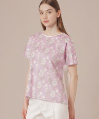 MACKINTOSH LONDON/【婦人画報掲載】【BIBURY FLOWER】カラーバイブリーフラワープリントTシャツ/506001284