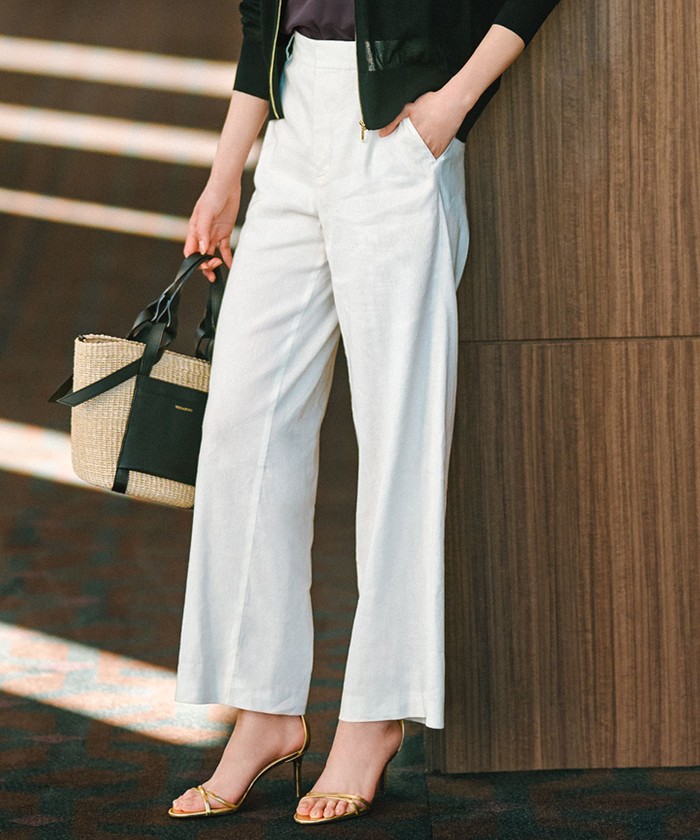 【かぐれ】リネンレーヨンワイドワンピース かぐれ（カグレ）の「リネンレーヨンワイドワンピース